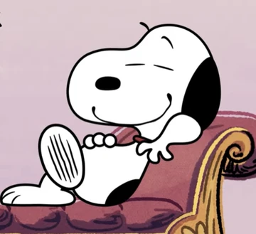 Snoopy relaxing