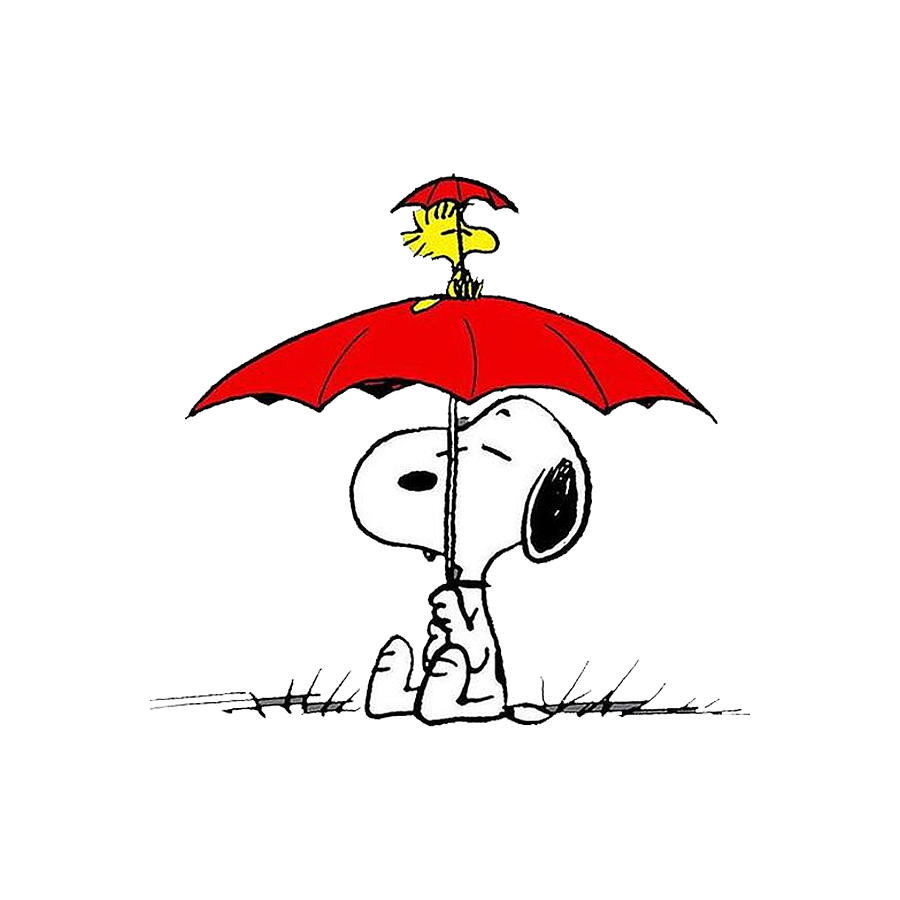 Snoopy with umbrella